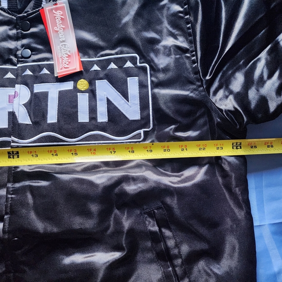 HEADWEAR CLASSICS MEN'S MARTIN LAWRENCE SATIN JACKET BLACK SIZE XLARGE NEW!!!! - Picture 12 of 14